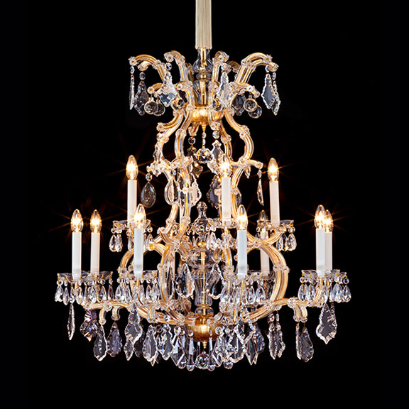 12-arm Maria Theresia chandelier