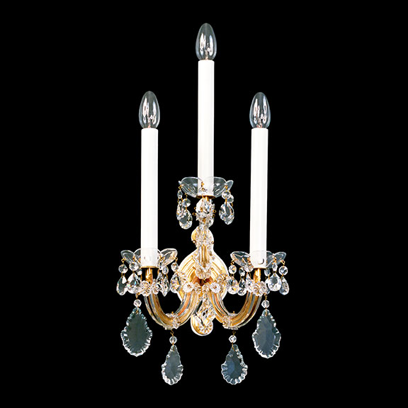 3-arm Maria Theresia wall sconce