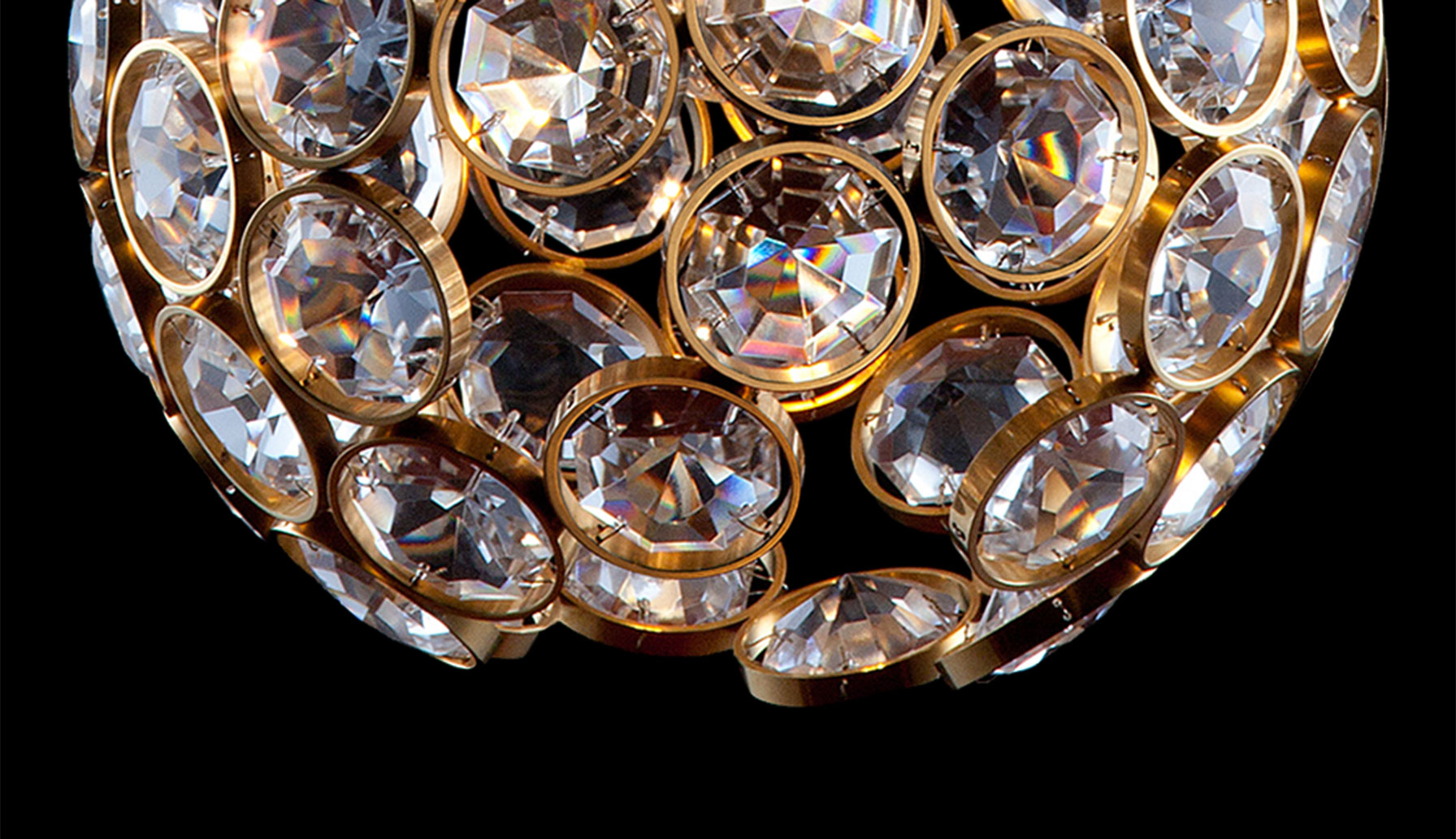 Cunning Sphere chandelier 42578-1 detail LOBMEYR