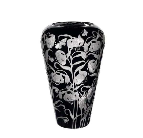 Black enameled vase I. “martagon lily”